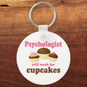 Funny zal werken voor Cupcakes Psycholoog Sleutelhanger (Voorkant)
