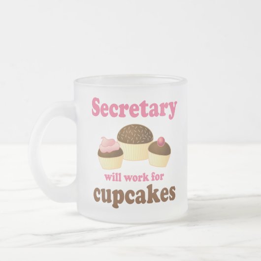 Funny zal werken voor de minister van Cupcakes Matglas Koffiemok (Links)