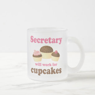 Funny zal werken voor de minister van Cupcakes Matglas Koffiemok