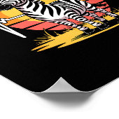 Funny Zebra Art For Men Women Kids Zebra Animal Pr Poster (Hoek)