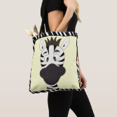 Funny zebra cartoon tote bag (Dichtbij)