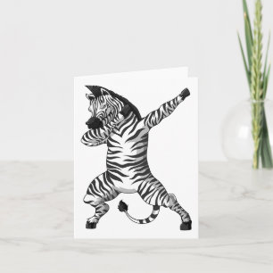 Funny Zebra Dab Dabbing Zoo Afrika Safari Dier L Kaart