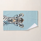 Funny Zebra Het dragen van een bril Bad Handdoek (Handdoek)
