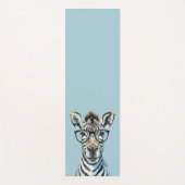 Funny Zebra Het dragen van een bril Yogamat (Voorkant)