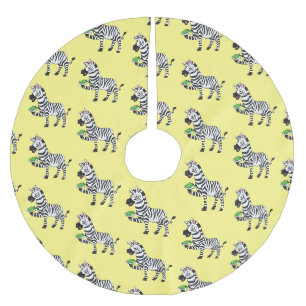 Funny zebra illustratie cartoon kerstboom rok