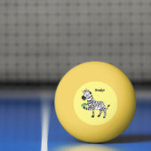 Funny zebra illustratie cartoon pingpongballen (Net)
