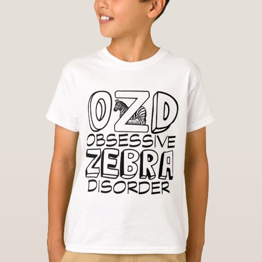 Funny Zebra Lover Kinder T-shirt (Voorkant)