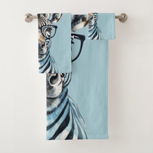 Funny Zebra Porter des lunettes (En situation)