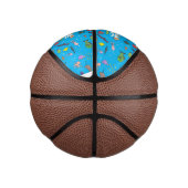 Funny zee createert cartoon illustratiepatroon basketbal (Rechts)