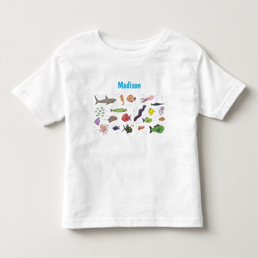 Funny zee createert illustratie cartoon kinder shirts (Voorkant)