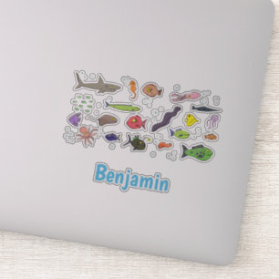 Funny zee createert illustratie cartoon sticker