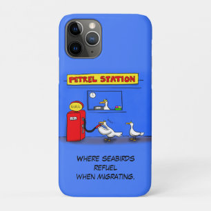 Funny zee gulls petrel cartoon humor iPhone 11 pro hoesje