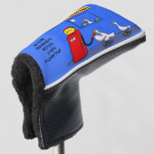 Funny zee gulls petrel cartoon humor golfheadcover (3/4 voorkant)