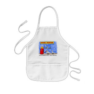 Funny zee gulls petrel cartoon humor kinder schort