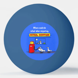 Funny zee gulls petrel cartoon humor pingpongballen
