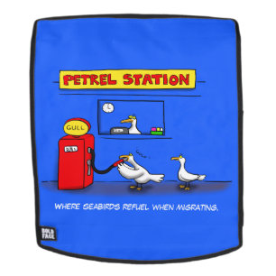 Funny zee gulls petrel cartoon humor rugtassen