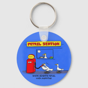 Funny zee gulls petrel cartoon humor sleutelhanger