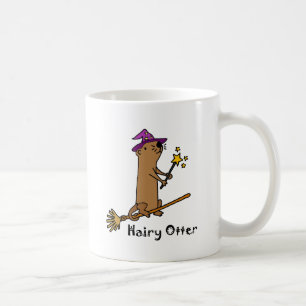 Funny Zee Otter Wizard Cartoon Koffiemok