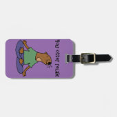 Funny Zee Otter Yoga Artwork Bagagelabel (Voorkant horizontaal)