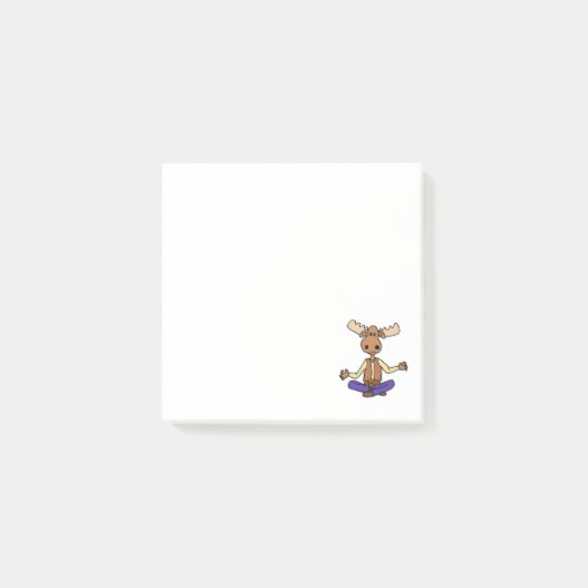 Funny Zen Moose Yoga en Meditation Post-it® Notes (Voorkant)