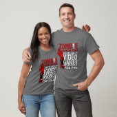 Funny Zombie Apocalypse Grunge Tshirt voor gamers (Unisex)