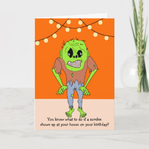 Funny Zombie Birthday Card voor iedereen Kaart