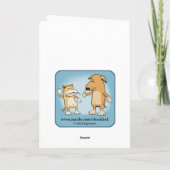 Funny Zombie Brain Farts Halloween Kaart (Achterkant)