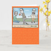 Funny Zombie Brain Farts Halloween Kaart (Gele Bloem)