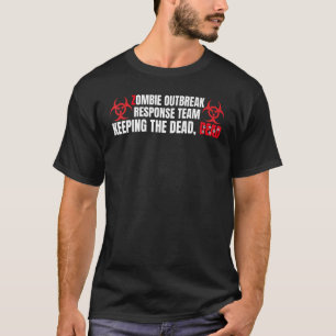 Funny Zombie Costume Apocalypse niet dood voor man T-shirt