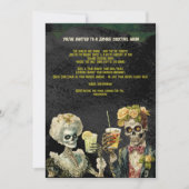 Funny Zombie Halloween Cocktail Party Invitation (Devant)