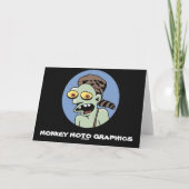 Funny Zombie Hillbilly Carte de voeux (Dos)