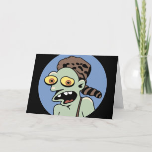 Funny Zombie Hillbilly Carte de voeux
