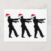 Funny Zombie Kerstkerst Briefkaart (Voorkant)