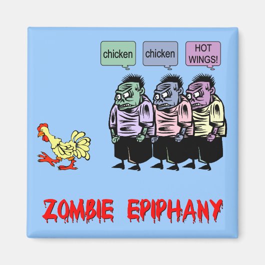 Funny zombie magneet (Voorkant)