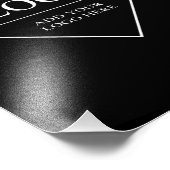 Funny zwart-wit verjaardagsgeschenk met eigen naam foto afdruk (Hoek)