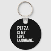 Funny Zza Is My Love Language, Funny Anti Valentin Sleutelhanger (Voorkant)