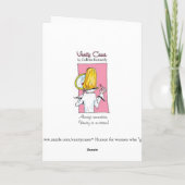 #funnyBirthdayWoman, Grappige vriendenkaart voor v Kaart (Achterkant)