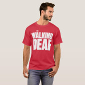 Funnyhe Walking Deaf Deaf Prideshirt retro T-shirt (Voorkant volledig)