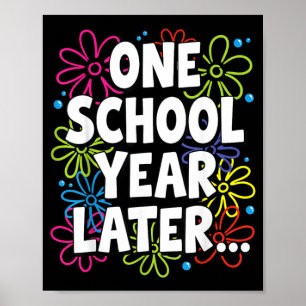 Funnyone Schooljaar Later Zomer Leraar Laatste Dag Poster
