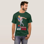 Funnyrump Bowling Make Bowling Great Again girl T-shirt (Voorkant volledig)