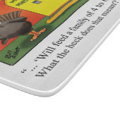 FunnyThanksgiving Humor Glass Cutting Board Snijplank (Hoek)