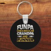 Funpa als een reguliere opa Funny opa Gift Sleutelhanger (Voorkant)
