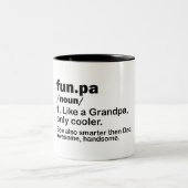 Funpa/Grandpa Définition Deux Tons De Café Mug (Centre)