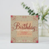 FunStars Fête Anniversaire Invitation (Debout devant)