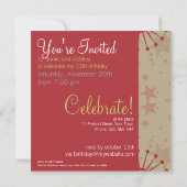 FunStars Fête Anniversaire Invitation (Dos)