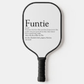 Funtie tante Auntie Definition Modern Fun Pickleball Paddle (Achterkant)