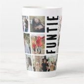 Funtie Tante Photo Collage Latte Mug (Devant)