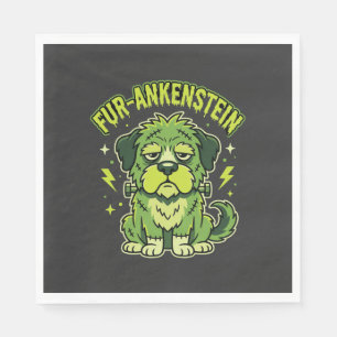 Fur-Ankenstein Grappige Frankenstein Hond Hallowee Servet