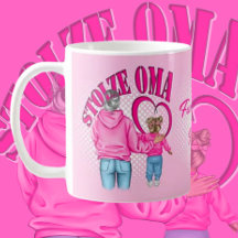 Für die stolze Oma Motiv Oma mit Enkelin Tasse