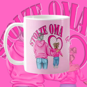 Für die stolze Oma Motiv Oma mit Enkelin Tasse Koffiemok